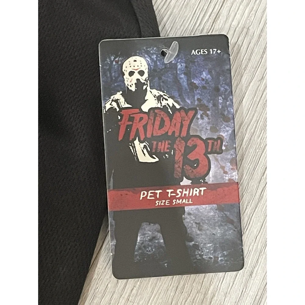 NEW Pet Dog Animal T-Shirt Costume - Size S - Friday The 13th Jason Voorhees 13